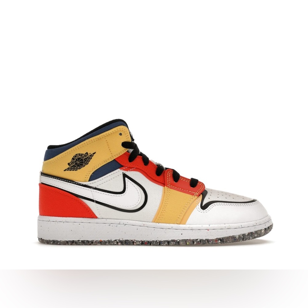 Nike Air Jordan 1 Mid SE GS 'Multi-Color Canvas'